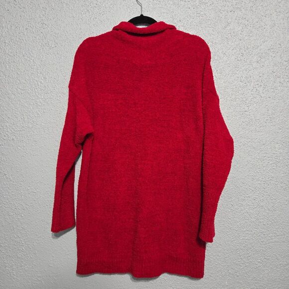 Wonderly Womens Red Cowl Neck Sweater Size XL Oversized Soft Fluffy Comfortable - Picture 2 of 5